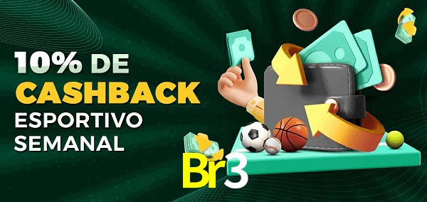 10% de bônus de cashback na Br3