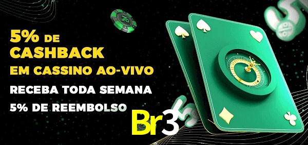 Promoções do cassino ao Vivo Br3